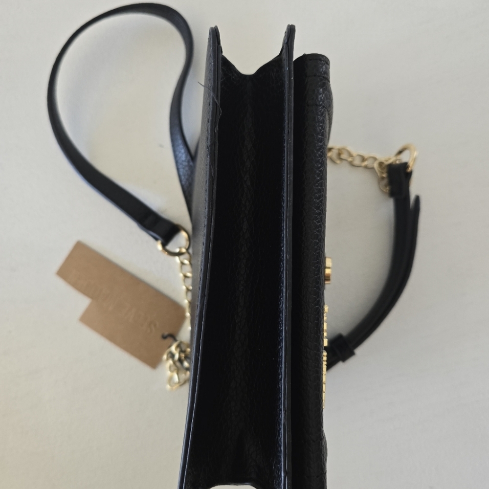 NEW Steve Madden Black Crossbody leather bag - Picture 6 of 8
